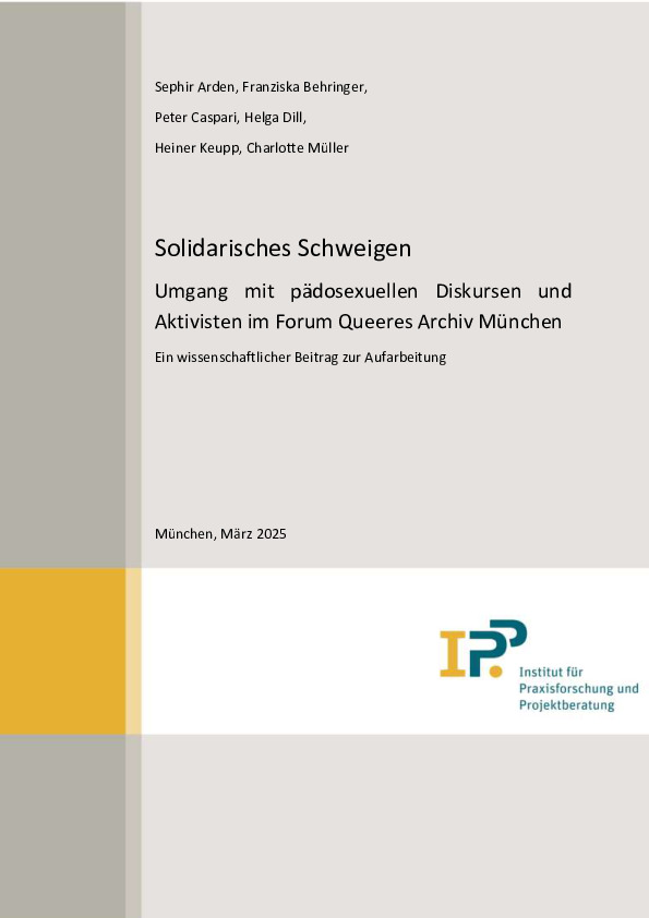 Cover Solidarisches Schweigen