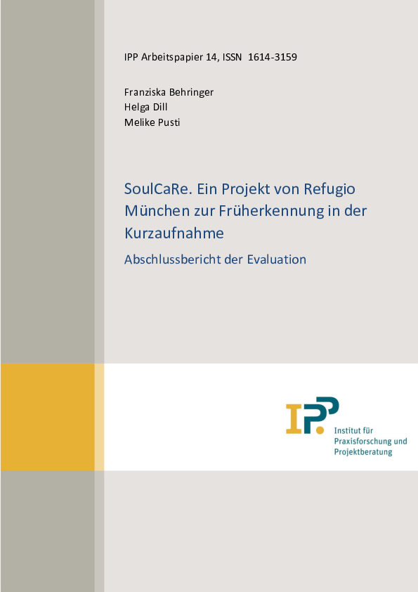 Cover der Publikation SoulCaRe. Ein Projekt von Refugio München zur Früherkennung in der Kurzaufnahme