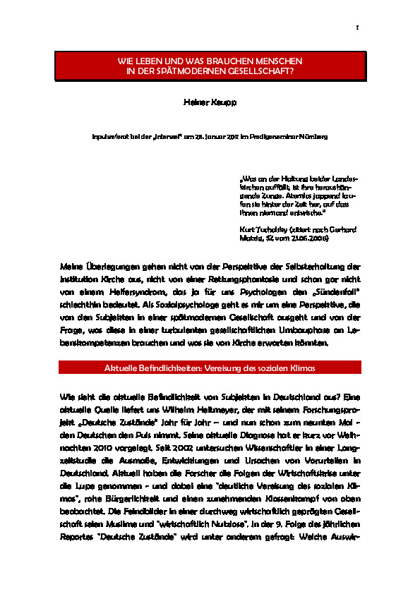 Cover der Publikation Irgendwann muss doch mal Ruhe sein